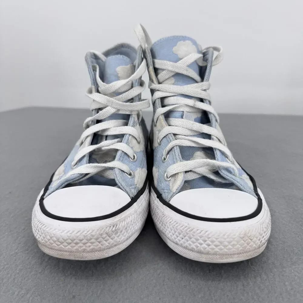 Converse Chuck Taylor All Star Shoes Youth Size 5 Blue Cloud High Top‎ Sneakers